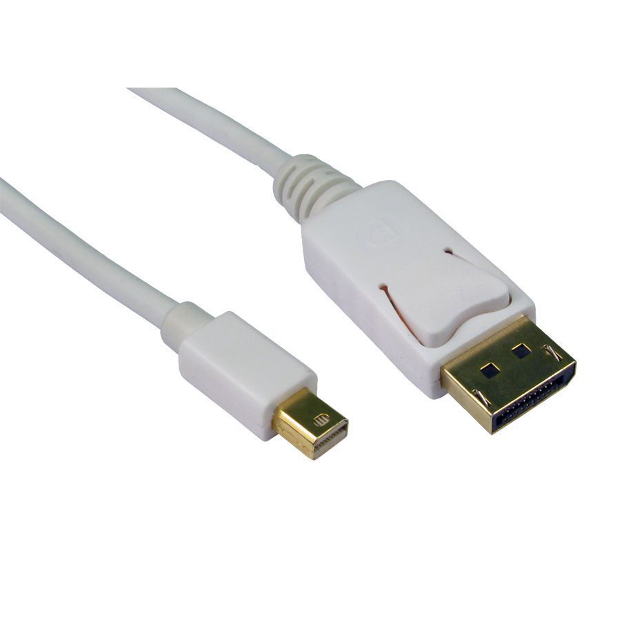 Cables Direct CDLMDP-100 DisplayPort Cables - White
