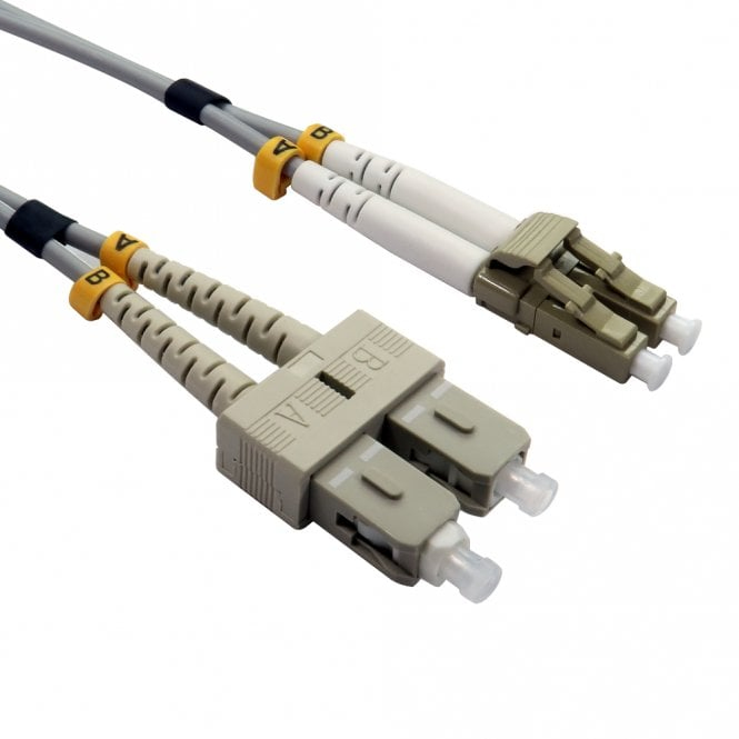 Cables Direct 3m OM1 Fibre Optic Cable, LC - SC (Multi-Mode)