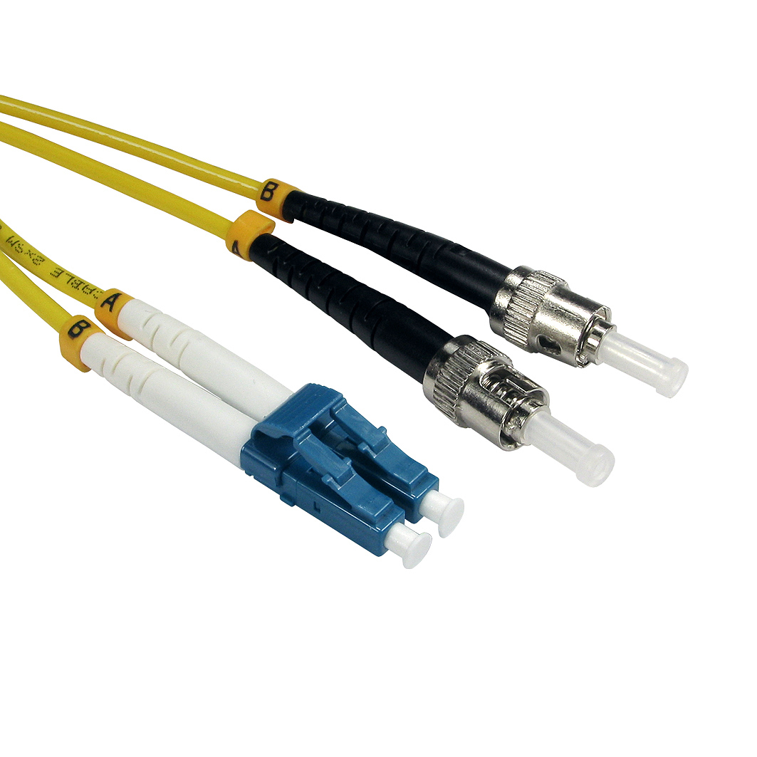 Cables Direct CDL 0.5MTR LC-ST SM 9/125 -YELLOW