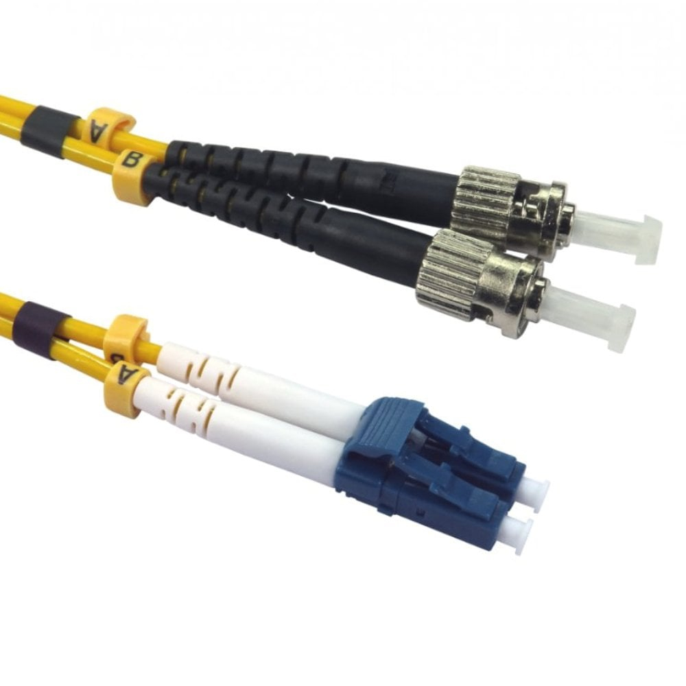 Cables Direct 5m OS2 Fibre Optic Cable LC - ST (Single Mode)