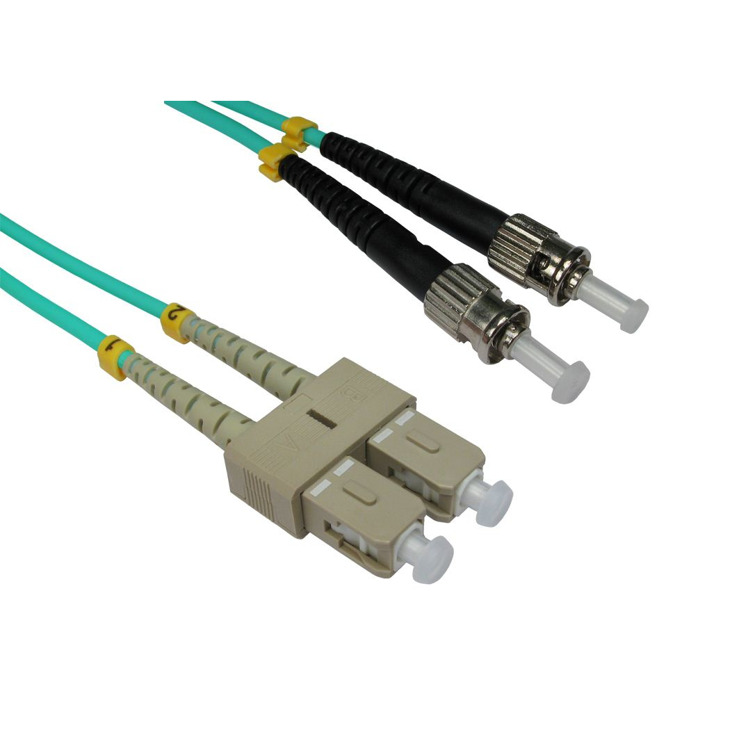 Cables Direct 5m OM3 Fibre Optic Cable ST-SC (Multi-Mode)