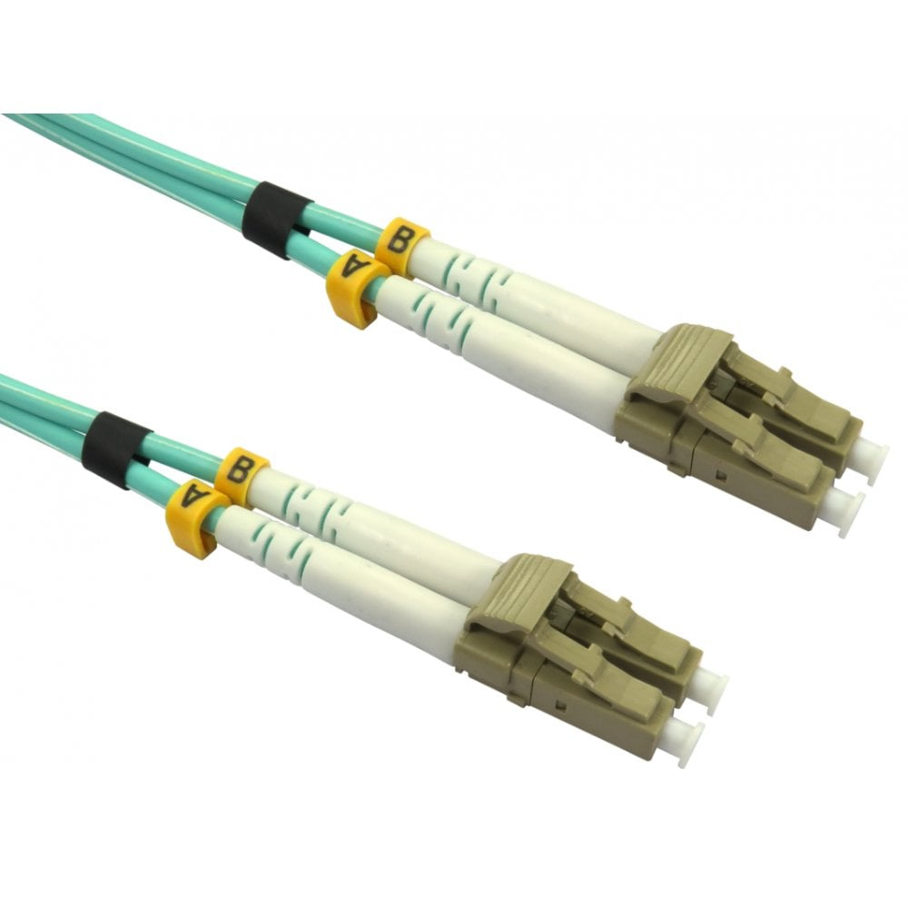 Cables Direct FB4M-LCLC-050D Fibre Optic Cables - Aqua colour