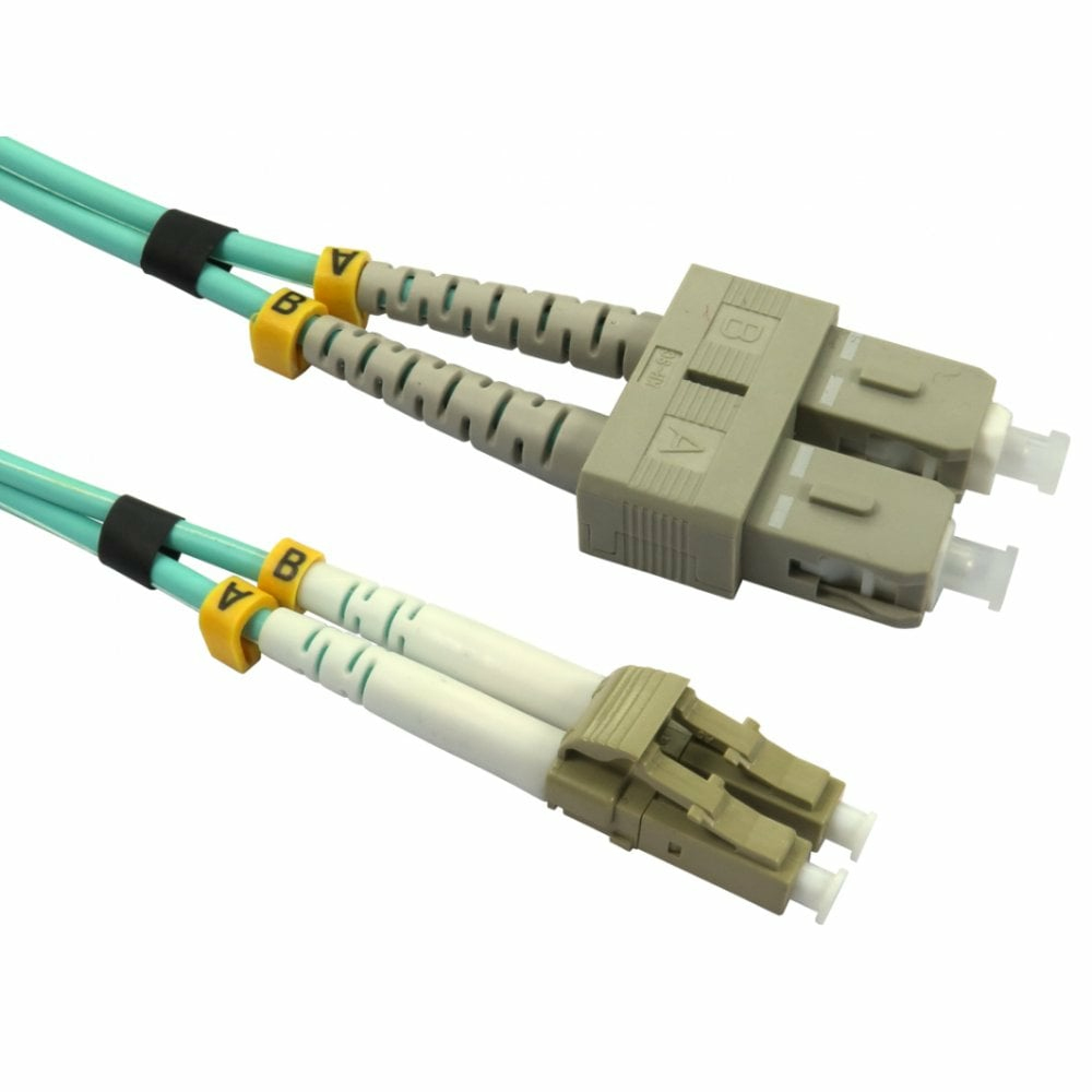 Cables Direct FB4M-LCSC-030D Fibre Optic Cables - Aqua colour