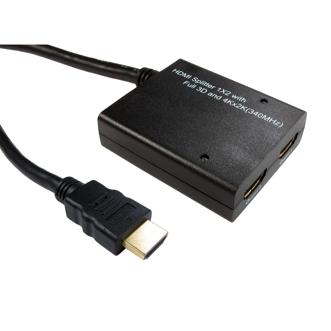 Cables Direct HD-SLT402 Video Splitters - Black