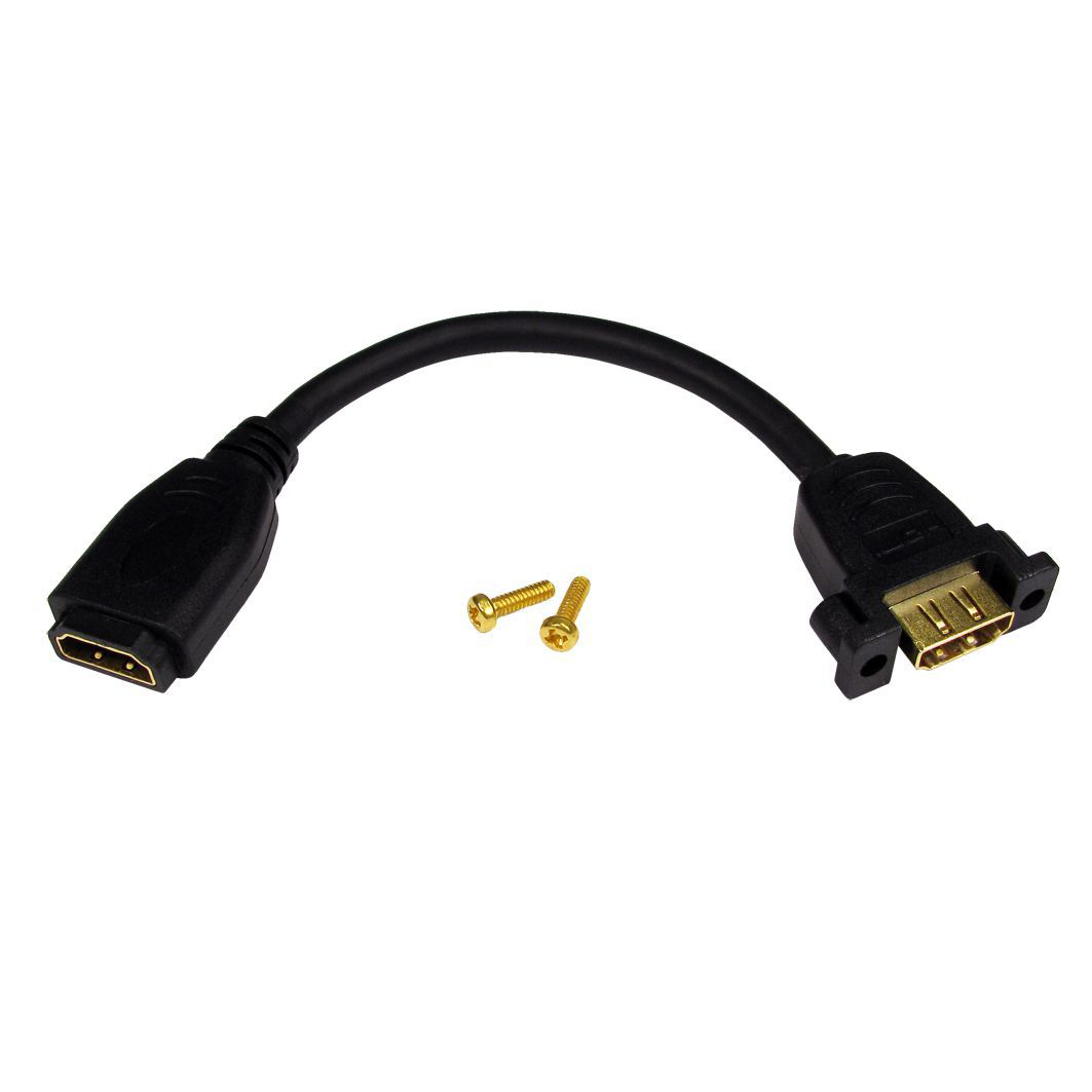 Cables Direct HDMI Stub (v1.4) HDMI cable 0.165 m HDMI Type A (Standard) Black
