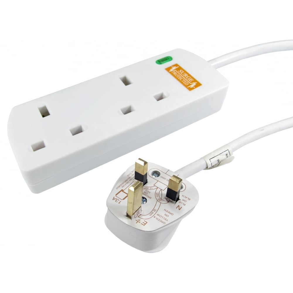 Cables Direct RB-10M02SPD Surge Protectors - White