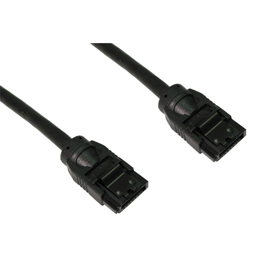Cables Direct 45cm SATA Cables - Black