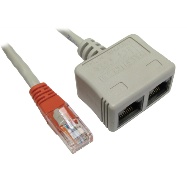 Cables Direct RJ-ECONVV cable splitter/combiner Cable combiner Grey