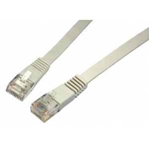Cables Direct RJFLAT-01 Networking Cables - Grey