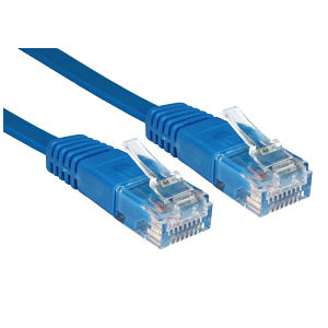 Cables Direct RJFLAT-01 Networking Cables - Blue