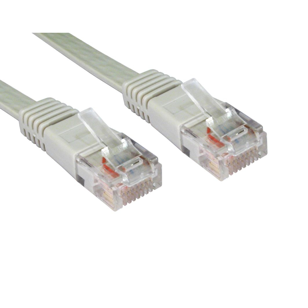 Cables Direct RJFLAT-10 Networking Cables - Grey
