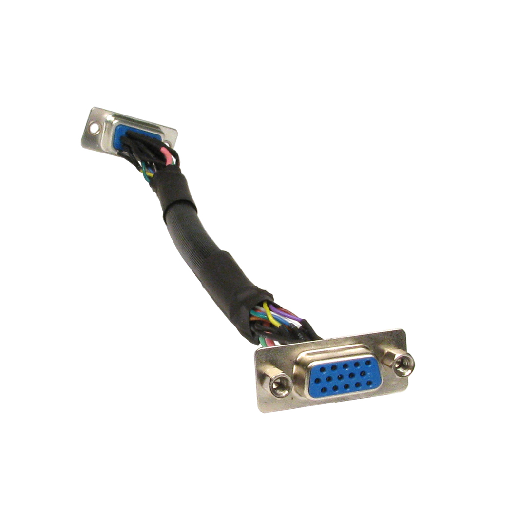 Cables Direct SVGA-STUB VGA cable 0.15 m VGA (D-Sub) Black