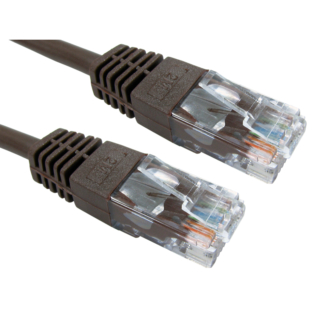 Cables Direct RJ-45 Networking Cables - Brown
