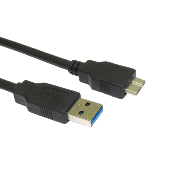 Cables Direct USB3-MICROB USB Cables - Black