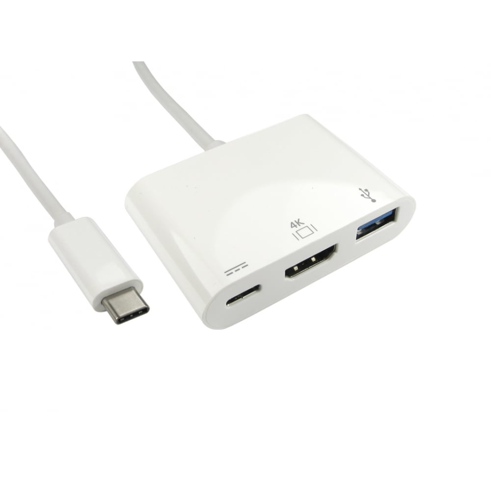 Cables Direct USB3C-HDMIUSB-WPD Laptop Docks & Port Replicators - White