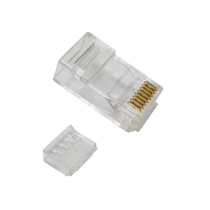 Cables Direct RJ-45 Wire Connectors - Transparent