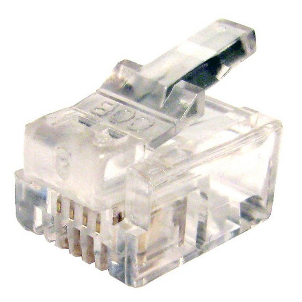 Cables Direct RJ-11 Wire Connectors - Transparent