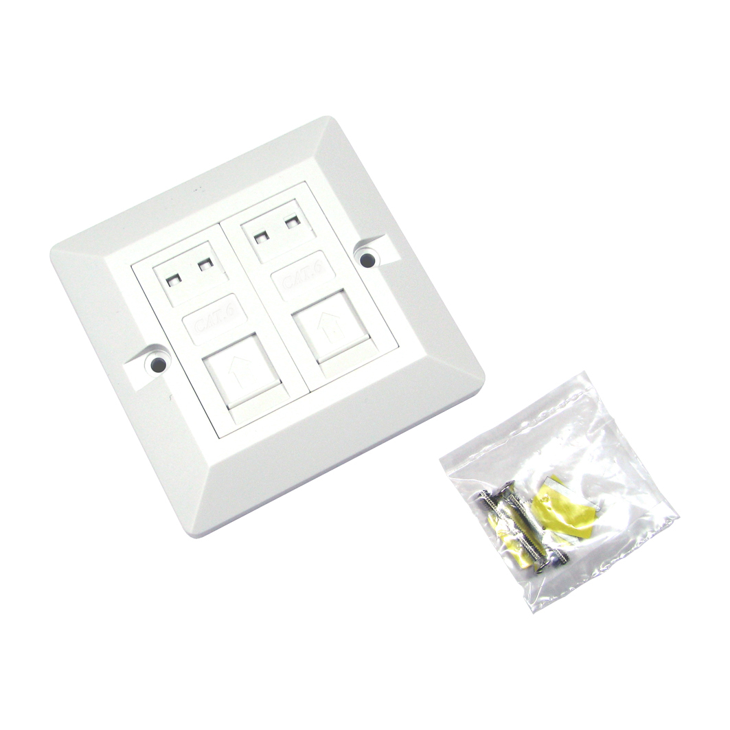 Cables Direct UT-8802 Wall Plates & Switch Covers - White