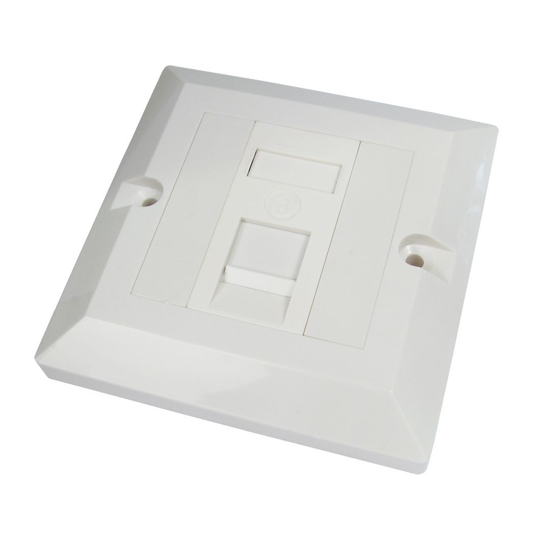 Cables Direct Cat6 Outlet Boxes - White