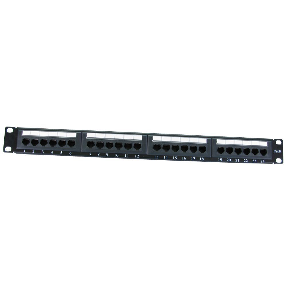 Cables Direct Cat6 Patch Panels - Black