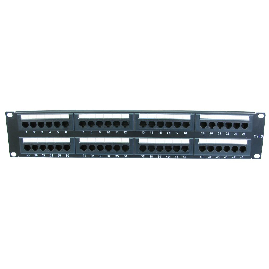 Cables Direct Cat6 Patch Panels - Black