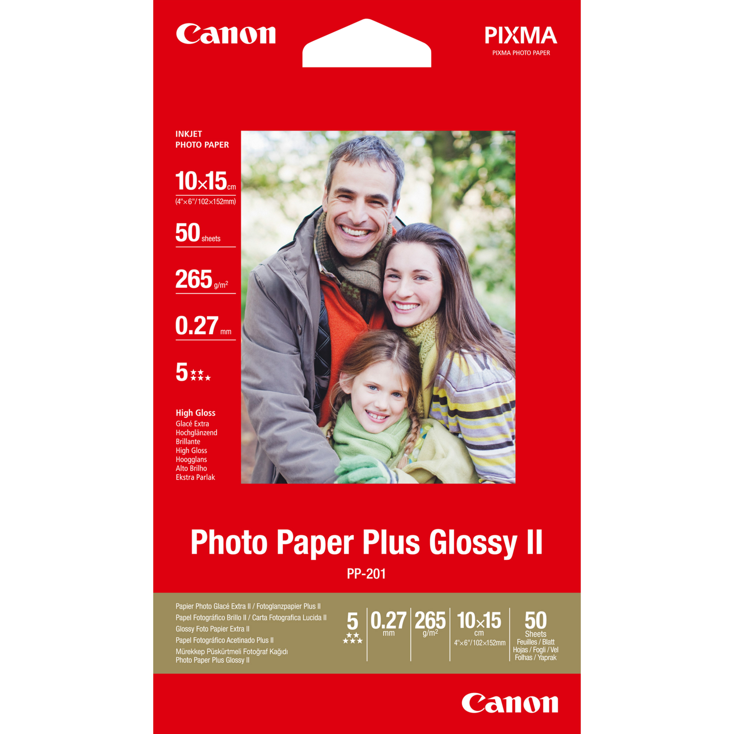 Canon PP-201 Photo Paper - Red
