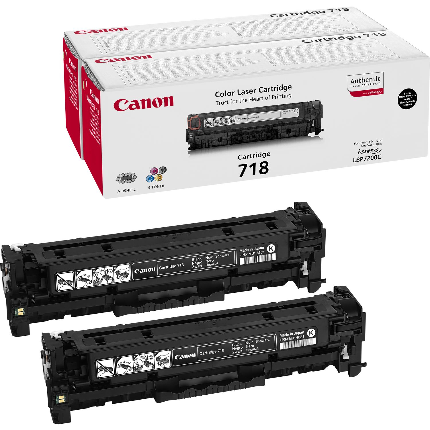 Canon 2662B005 Toner Cartridges - Black