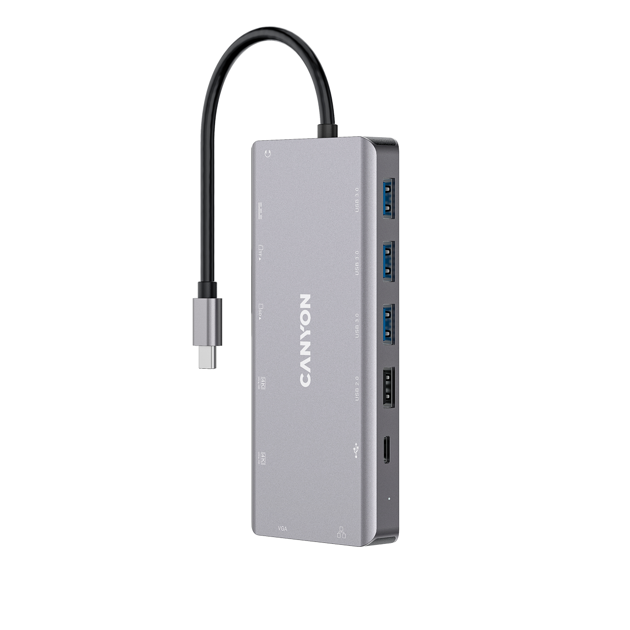 Canyon DS-12 Laptop Docks & Port Replicators - Grey