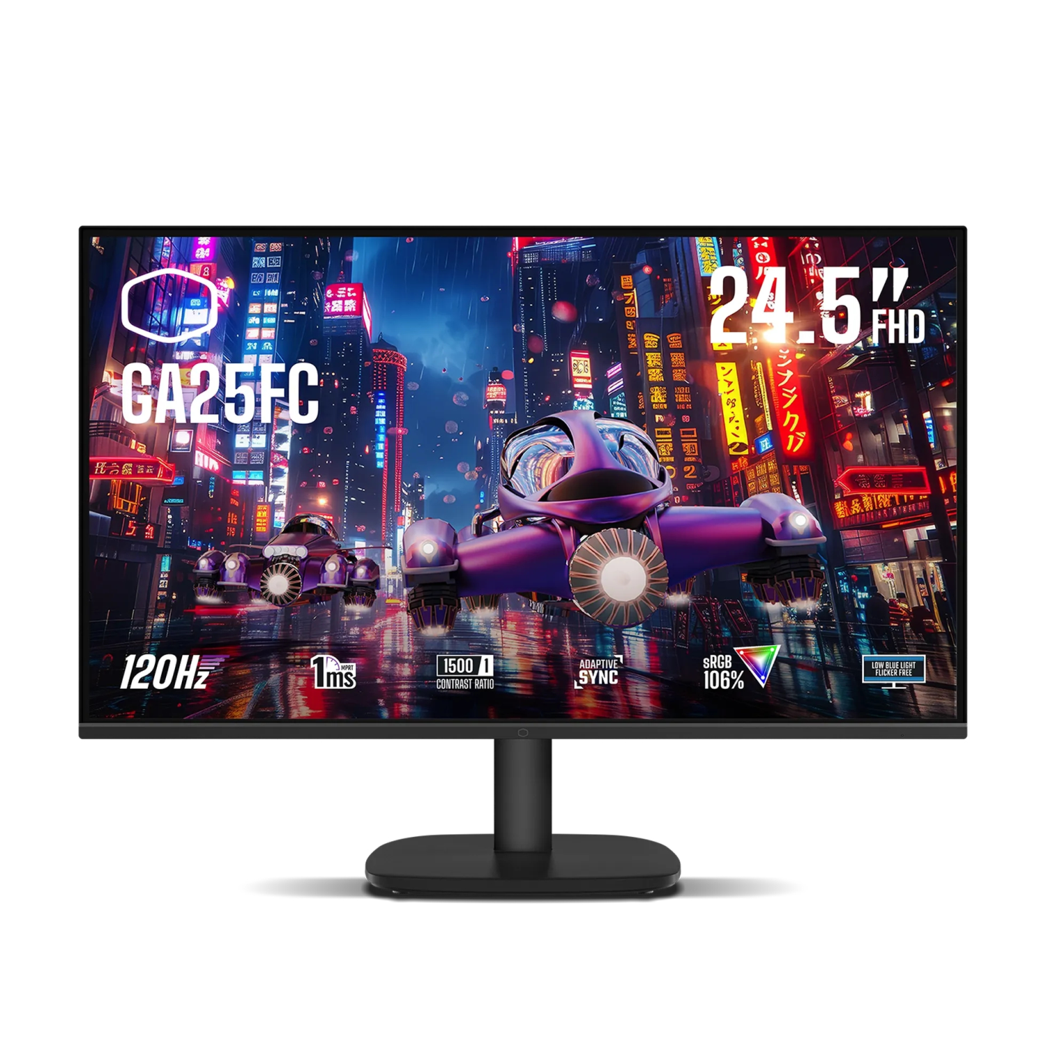 Cooler Master GA25FC-UK Gaming Monitors - 24.5 Inches - Black