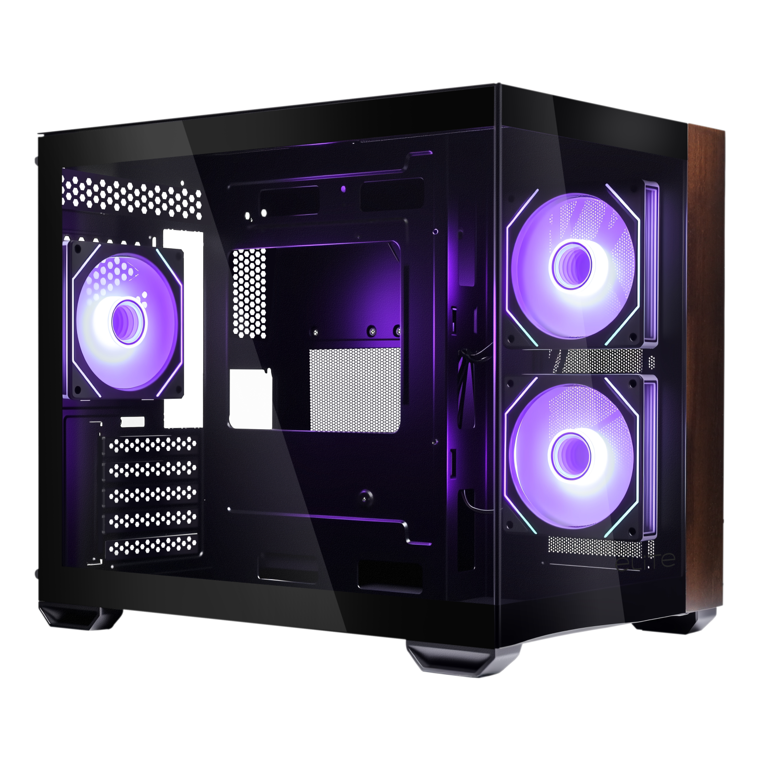Cooler Master Elite 481 Wood Mini Tower Black