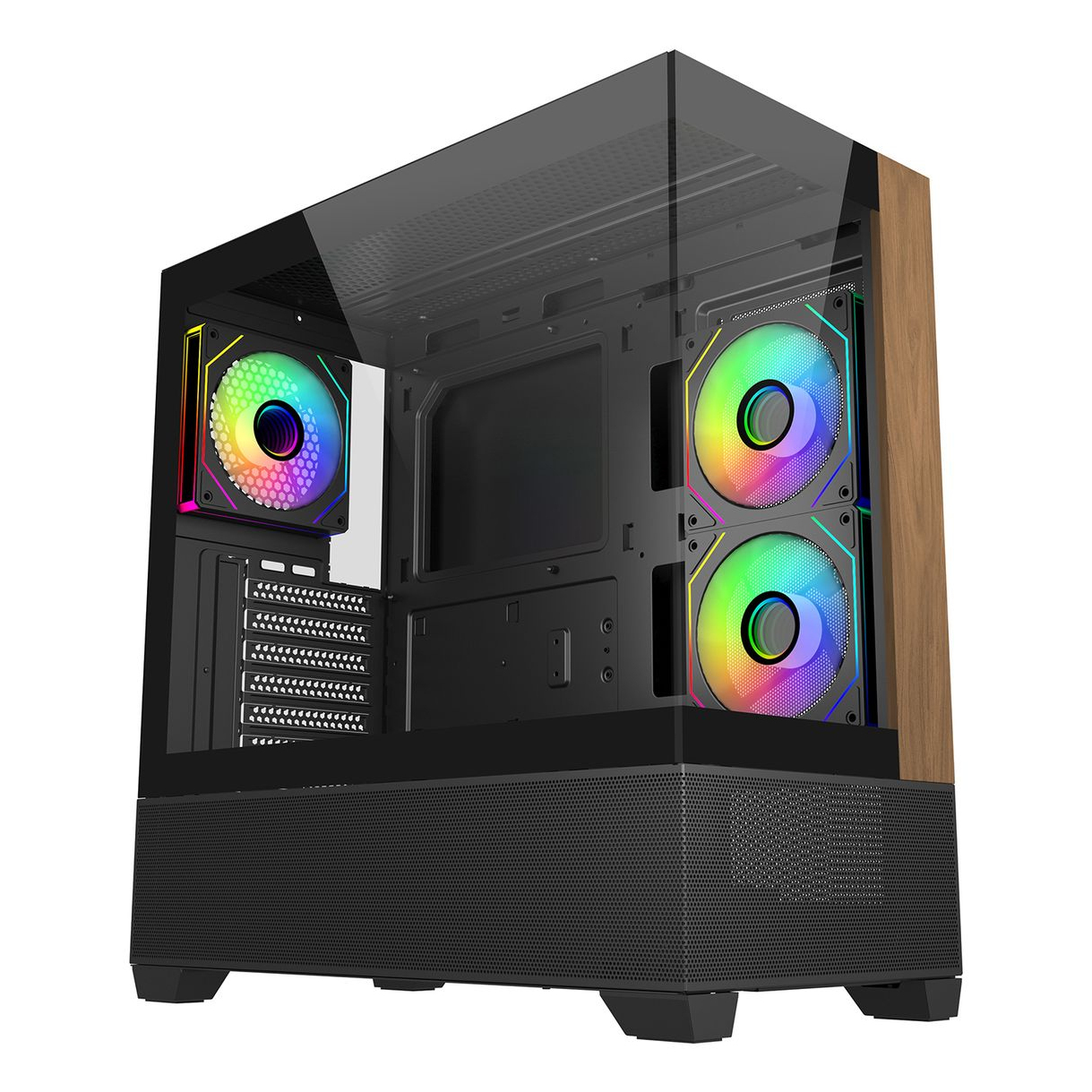 Cooler Master Elite 690 Wood Midi Tower Black