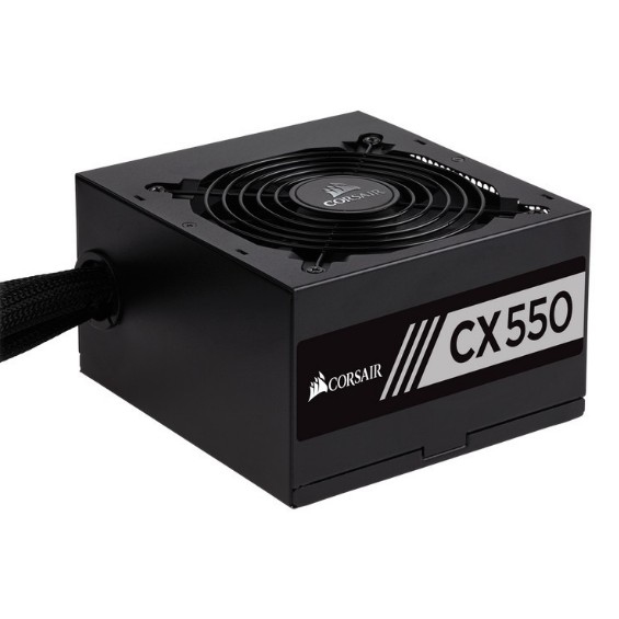 Corsair 550W CX550 PSU, Fully Wired, 80+ Bronze, Thermally Controlled Fan