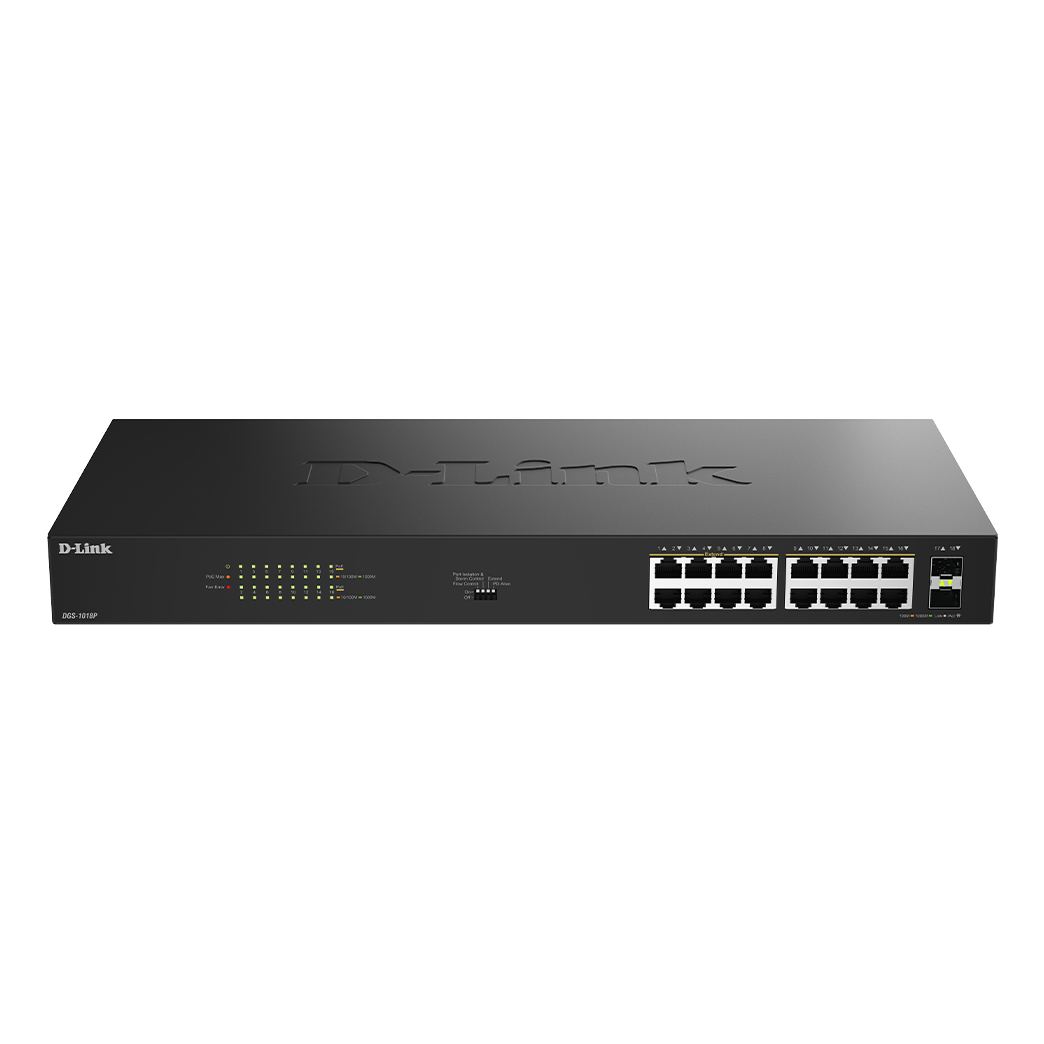 D-Link 18-Port Network Switches - Black