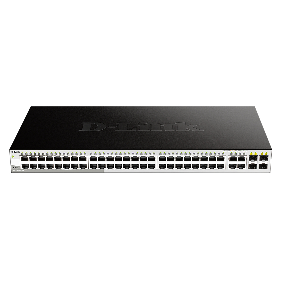 D-Link DGS-1210-48 Network Switches - 128MB - Black