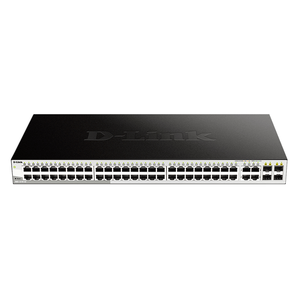 D-Link DGS-1210-52 Network Switches - 256MB - Black