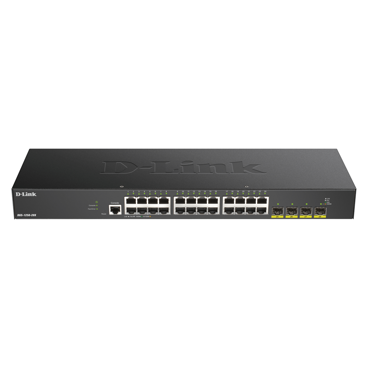 D-Link DGS-1250-28X Network Switches - 2048MB - Black