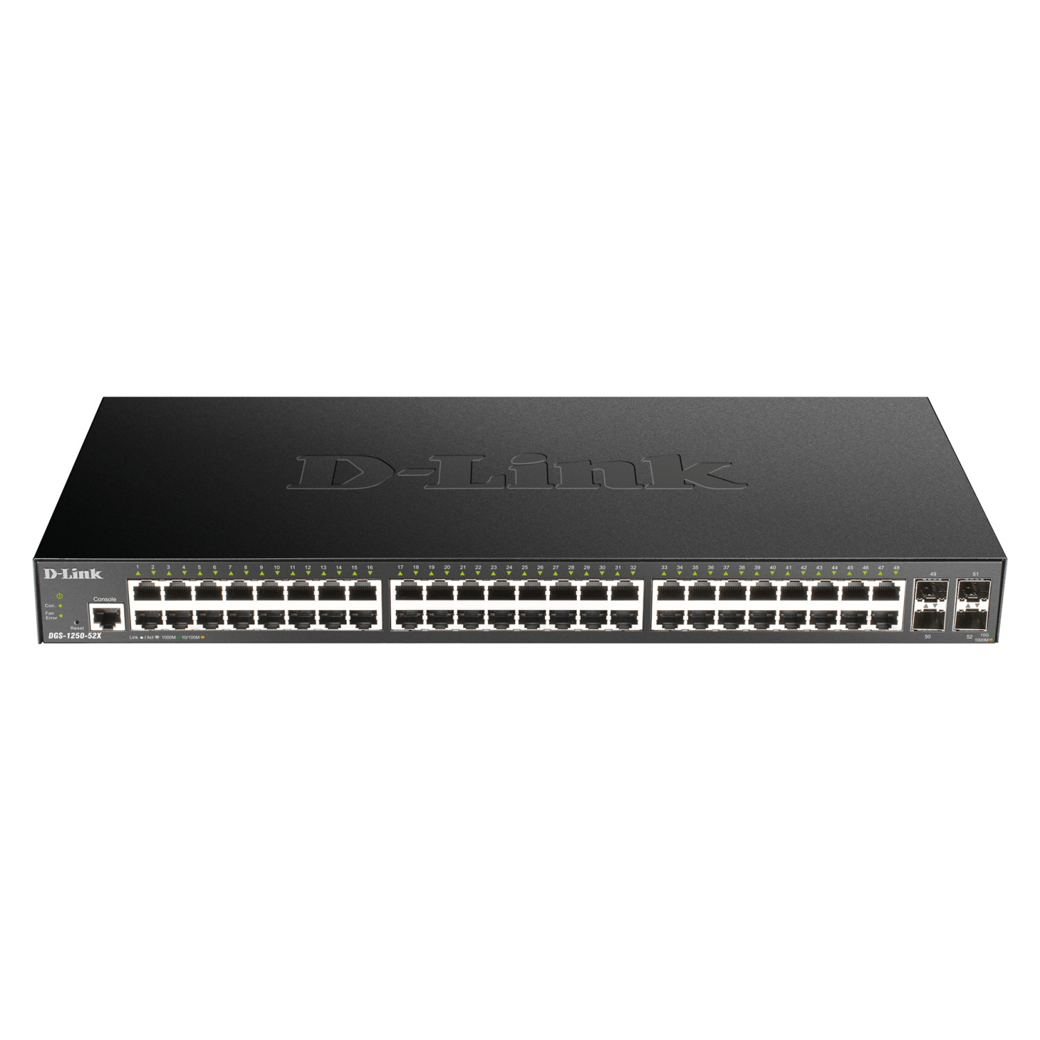 D-Link DGS-1250-52X Network Switches - 2048MB - Black