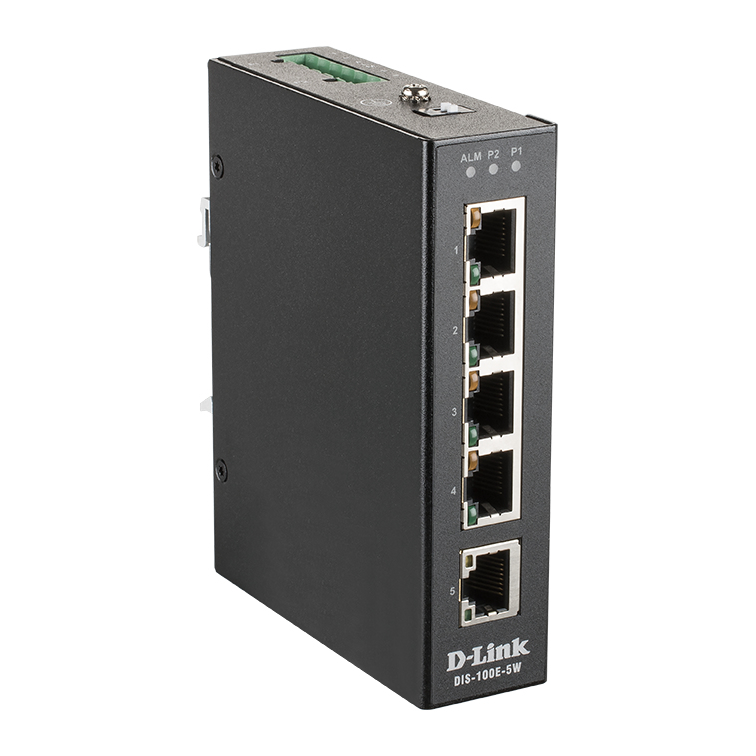 D-Link DIS-100E-5W Network Switches - Black