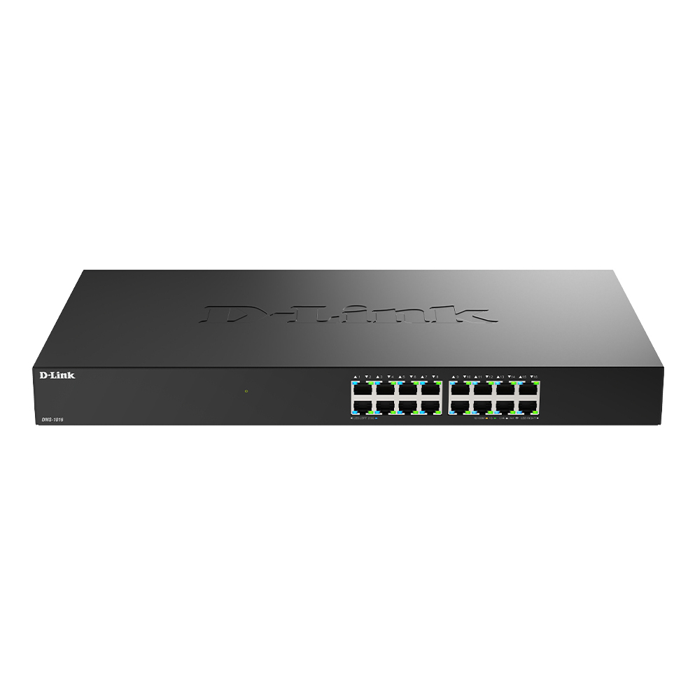 D-Link 16-Port Network Switches - Black