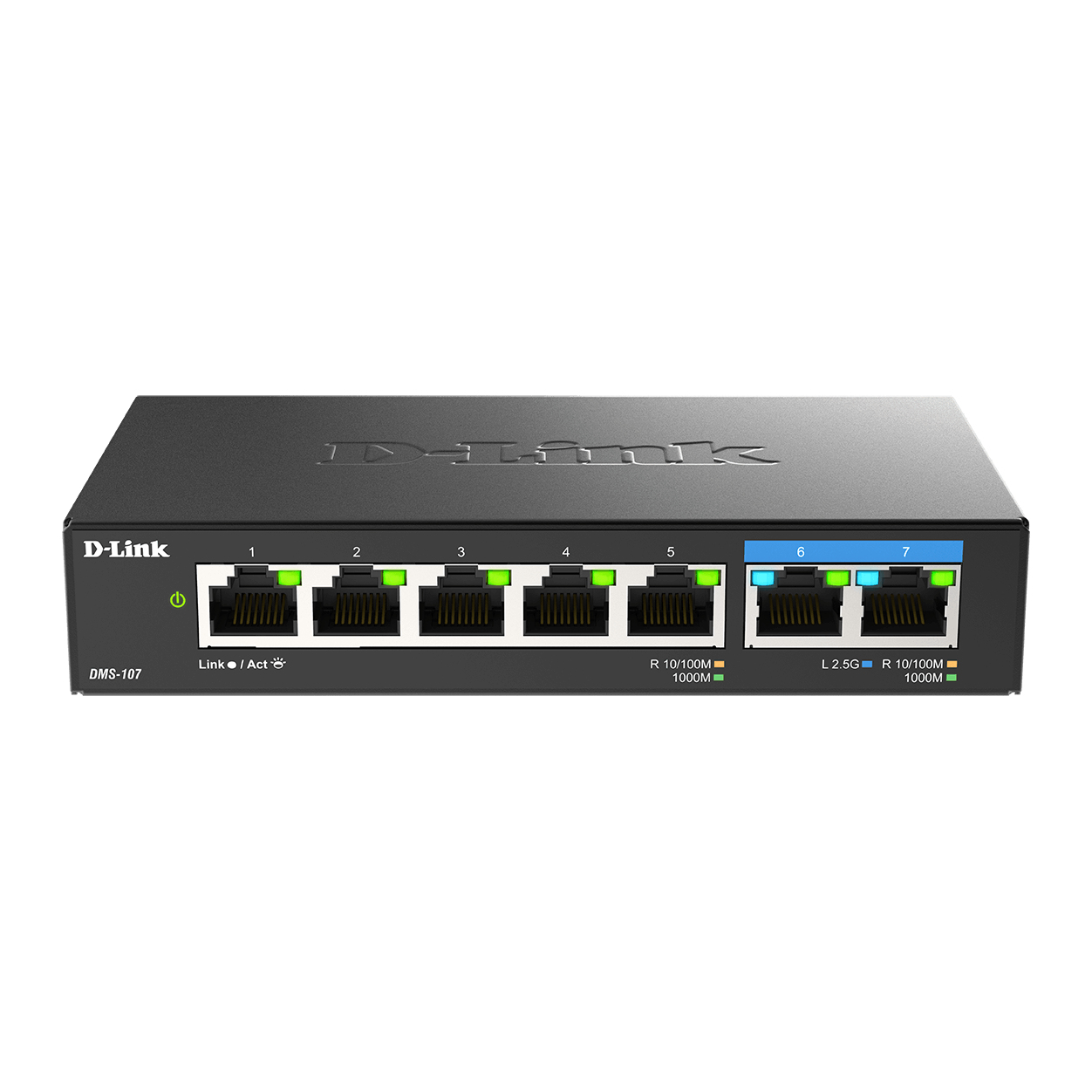D-Link 7-PORT Network Switches - Black