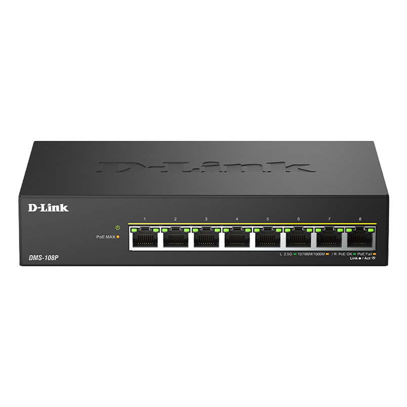 D-Link 8-Port Network Switches - Black