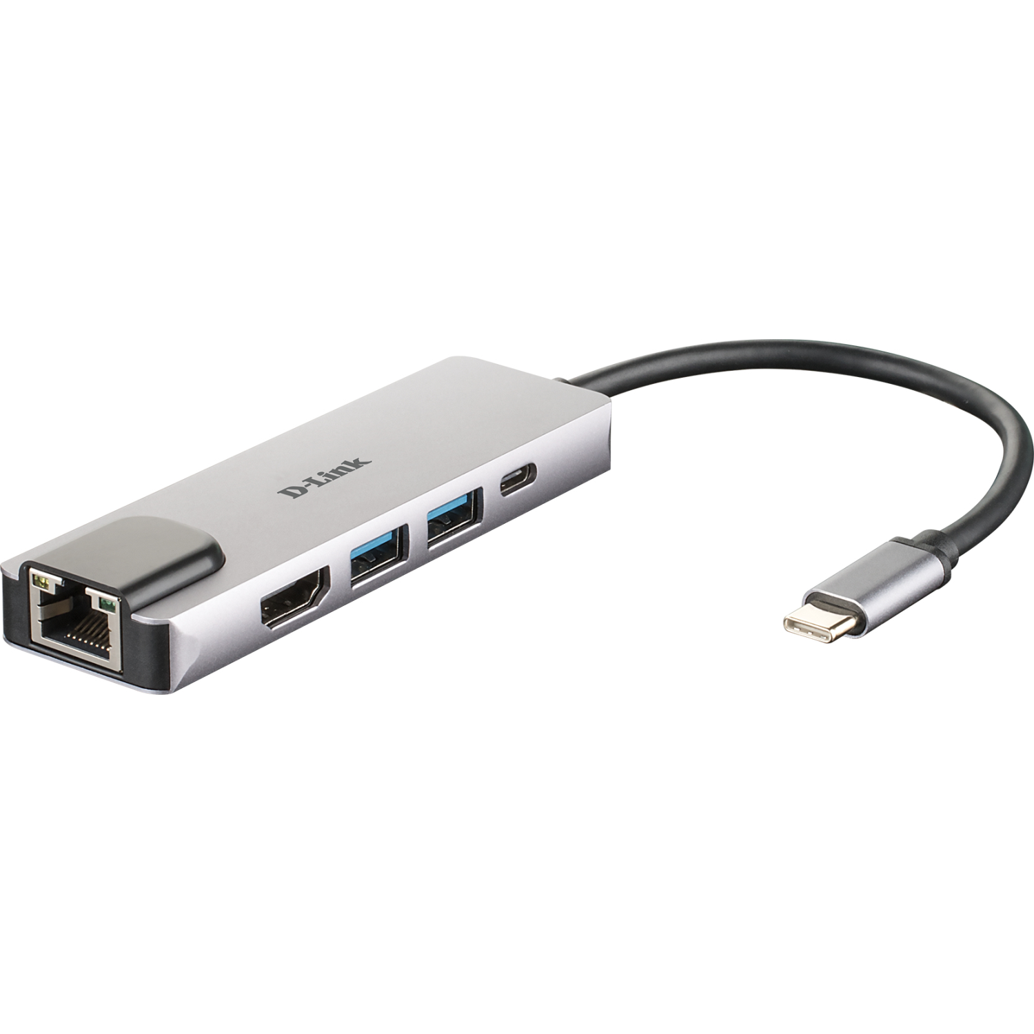 D-Link DUB-M520 Laptop Docks & Port Replicators - Aluminium