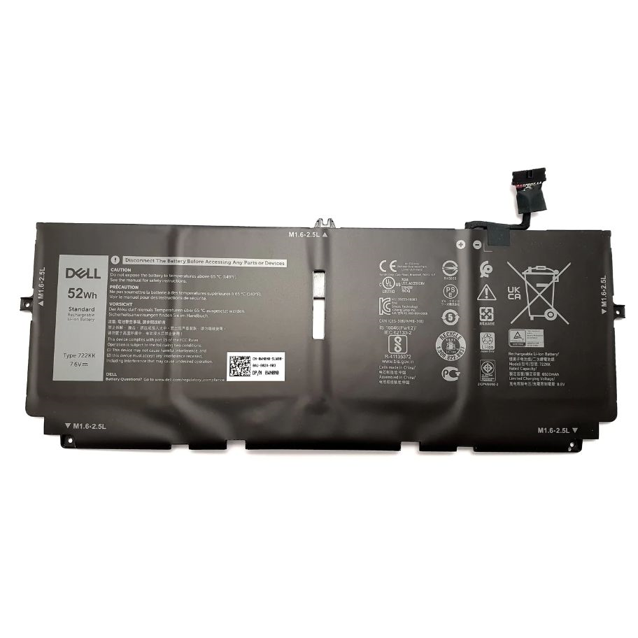 DELL 52Wh Laptop Spare Parts - Black