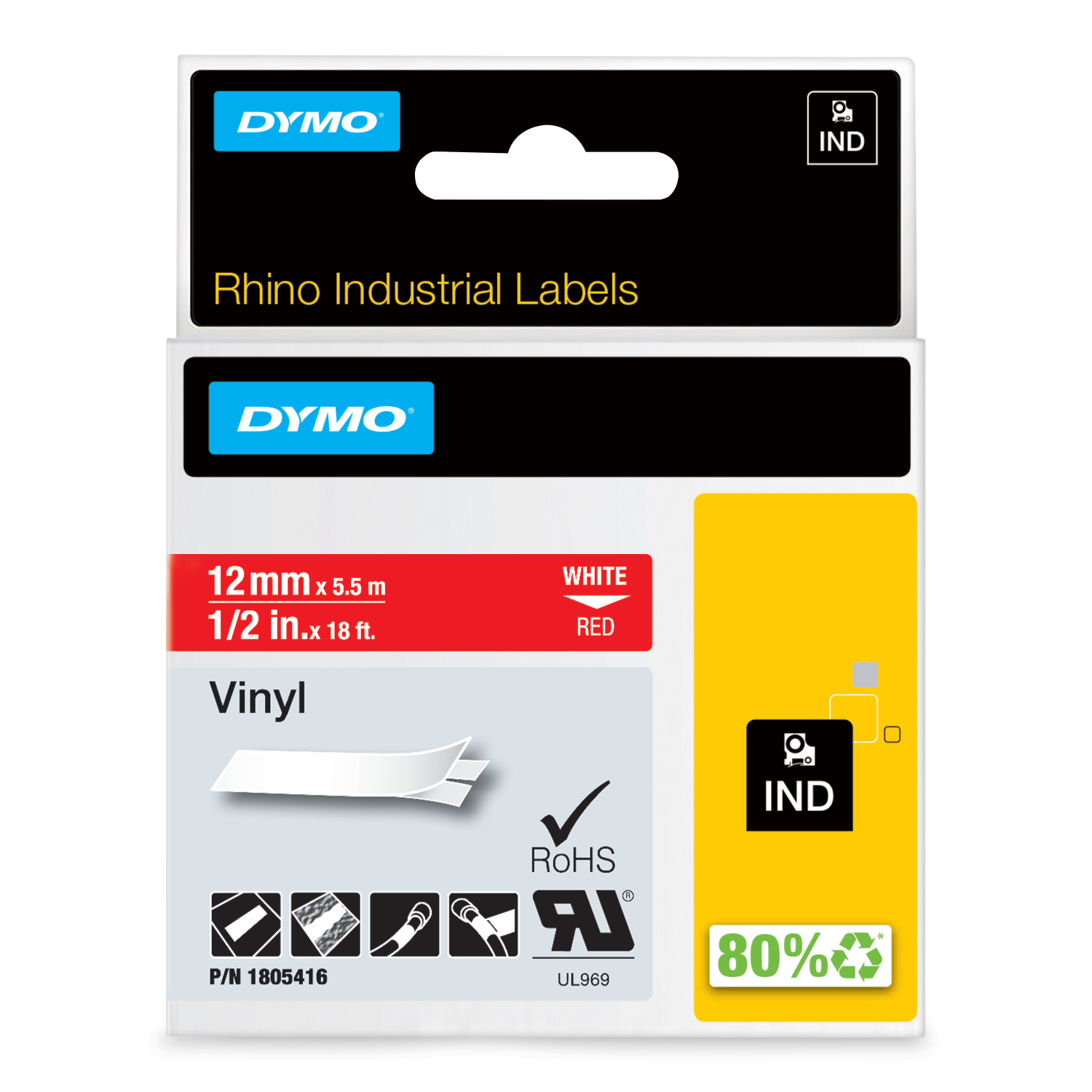 Dymo 12mmx5 Label-Making Tapes - Multi