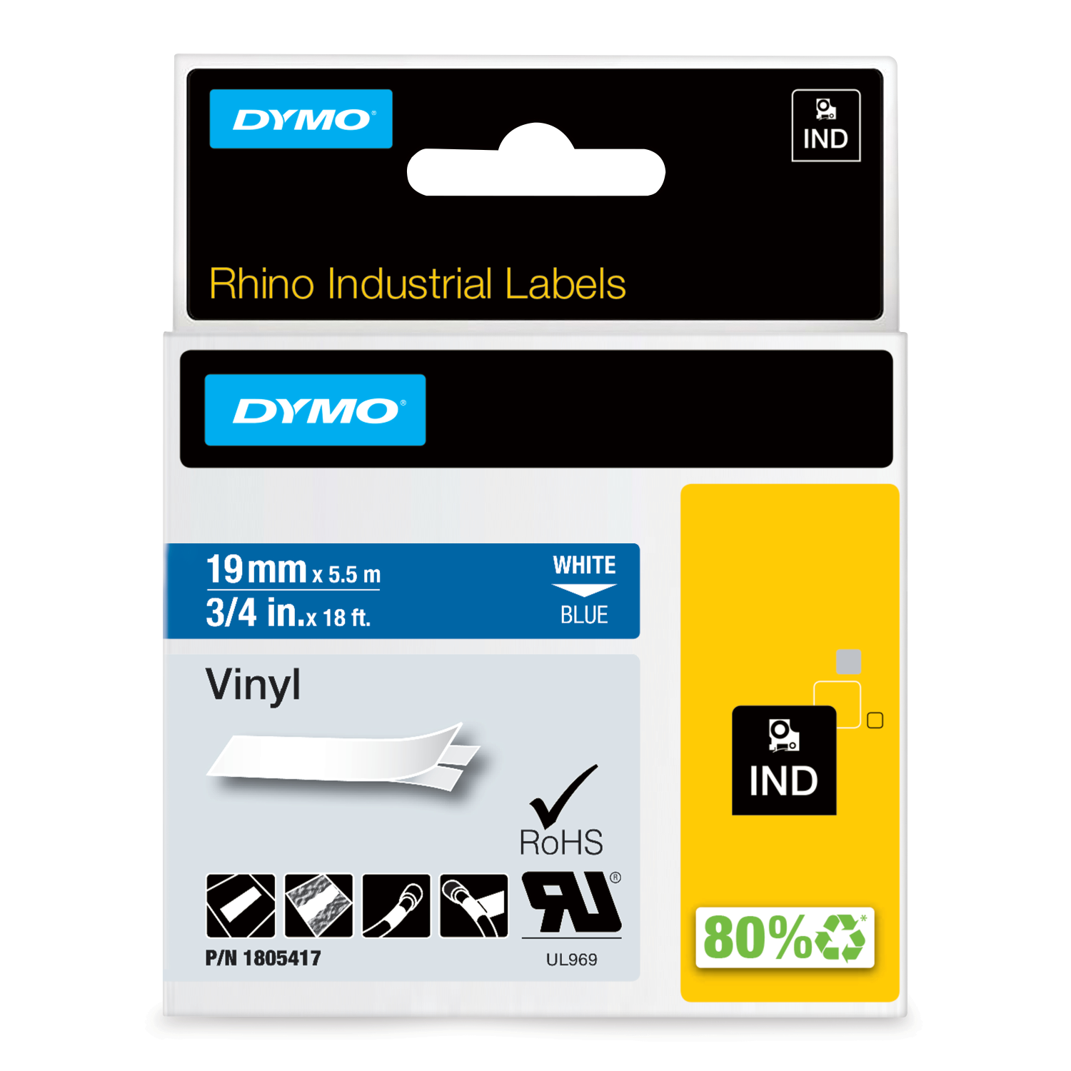 Dymo 19mmx5 Label-Making Tapes - Multi