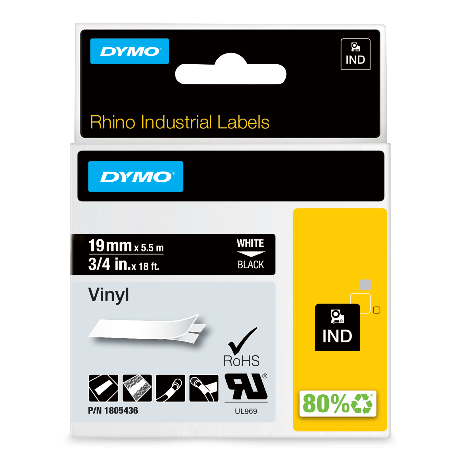 Dymo 19mmx5 Label-Making Tapes - Multi