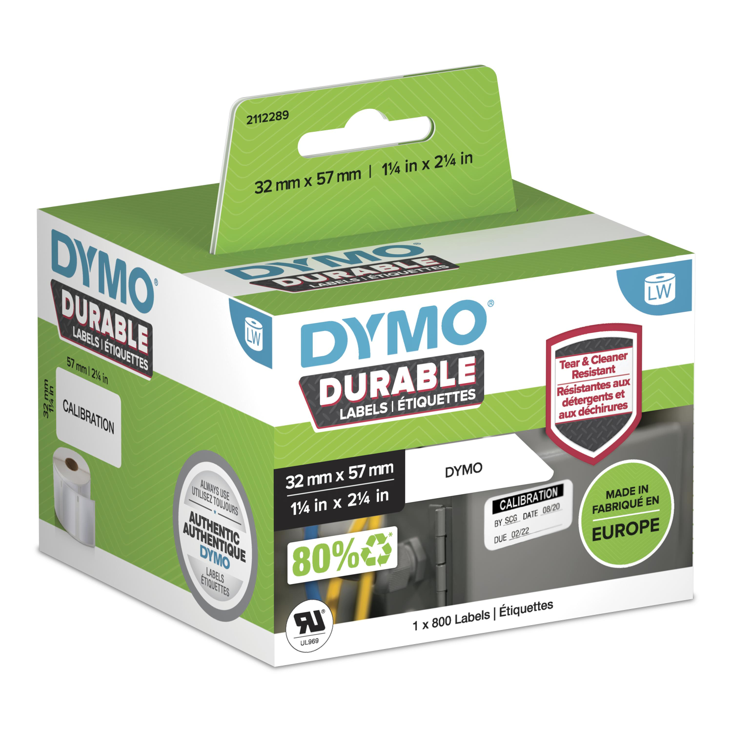 Dymo 32mm Printer Labels - White