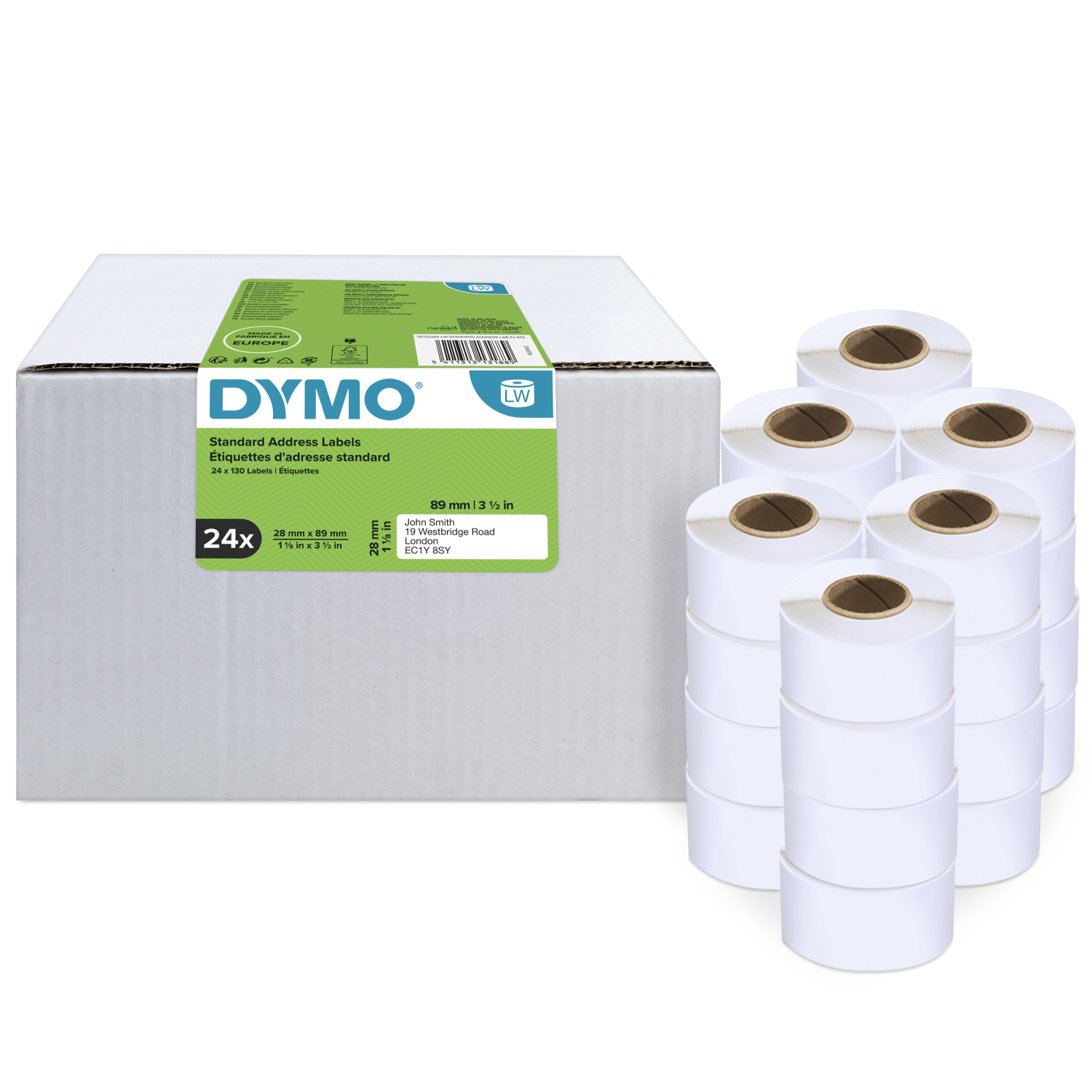 Dymo S0722360 Printer Labels - White