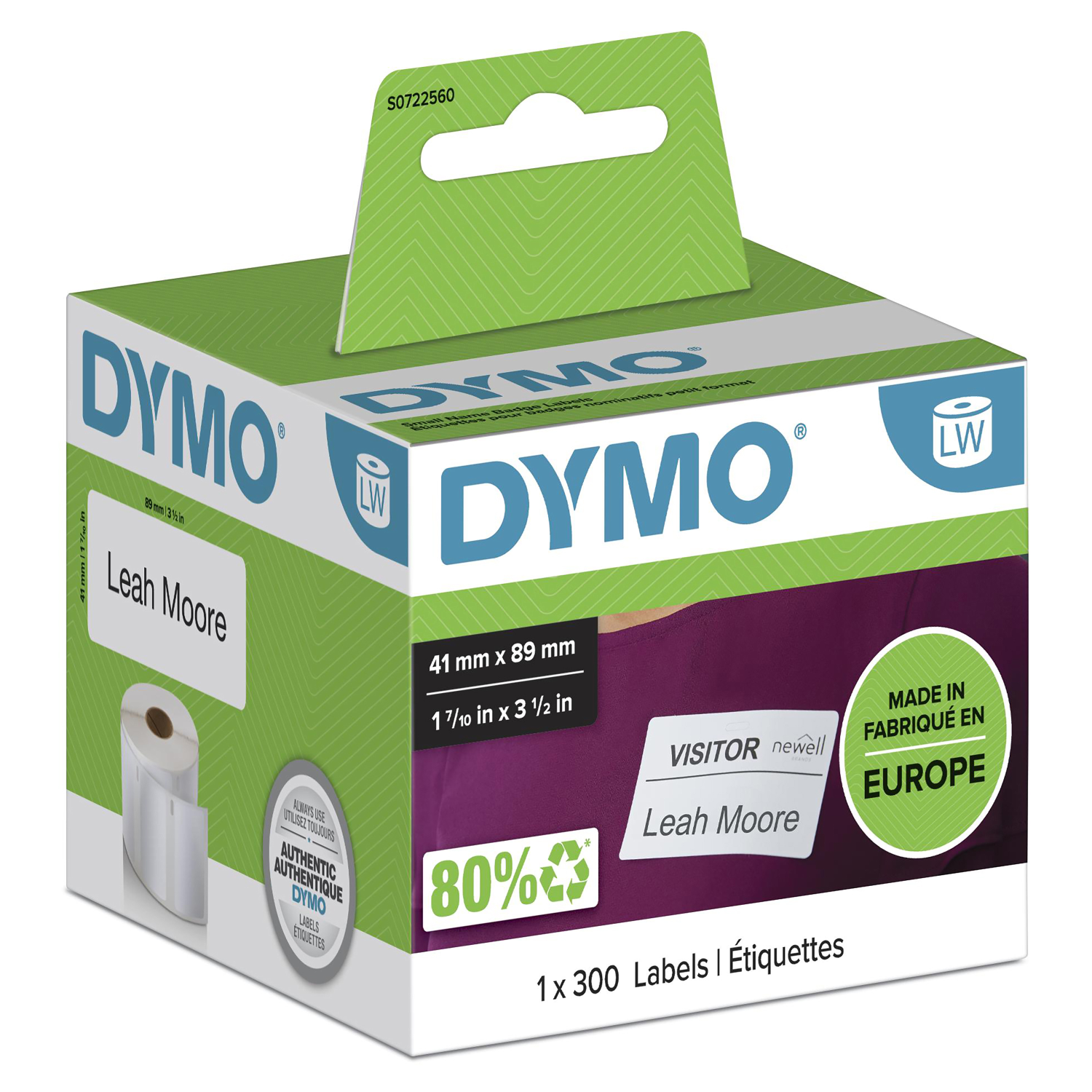 Dymo S0722560 Printer Labels - White