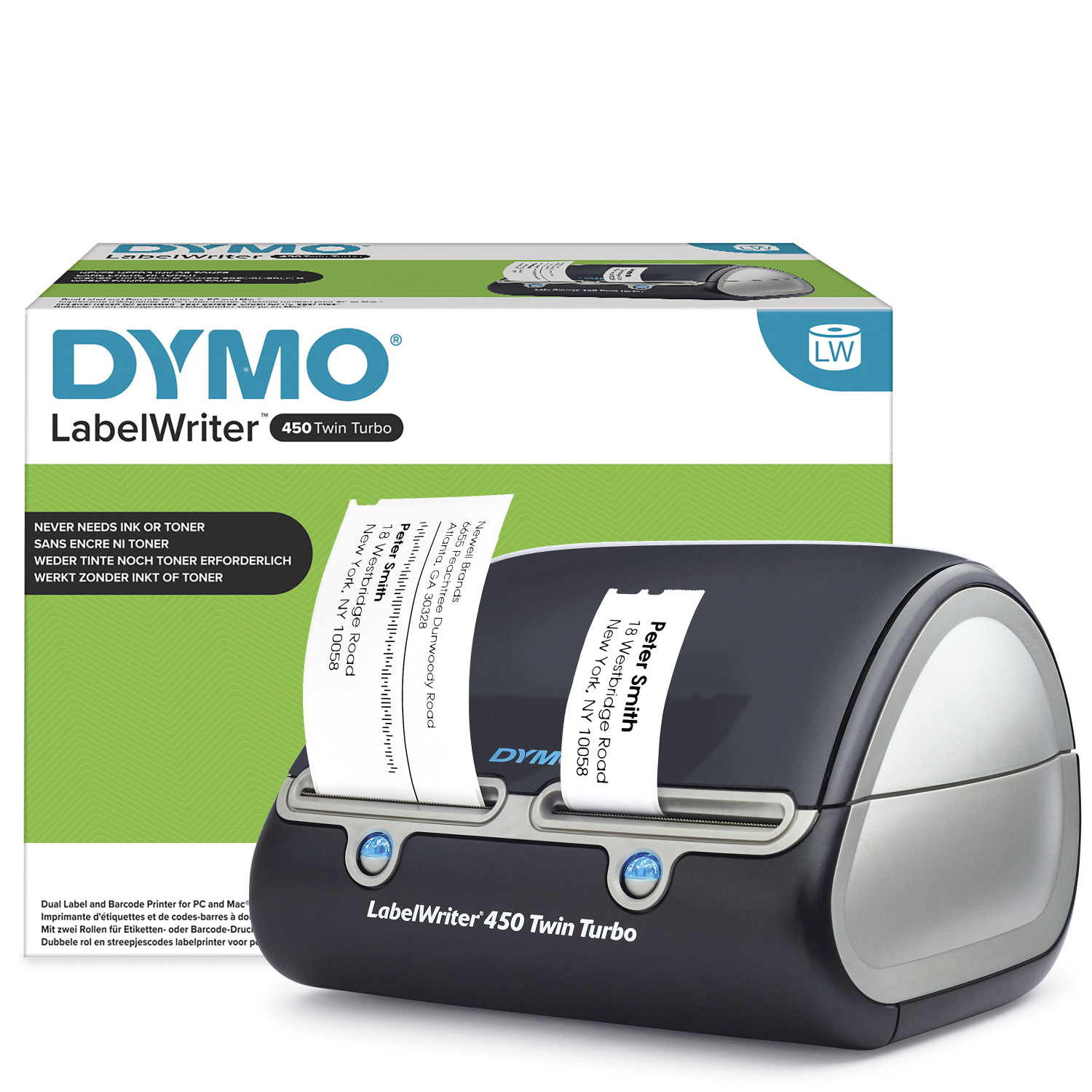 DYMO LabelWriter 450 Twin Turbo label printer Direct thermal 600 x 300 DPI